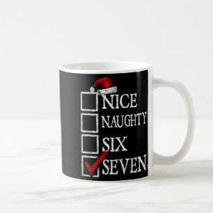 Nice Naughty 67 Christmas Funny Meme Six Seven  Coffee Mug