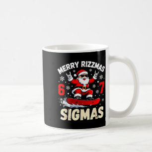 Nice Naughty 67 Funny 6-7 Meme Slang Christmas  Coffee Mug