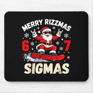 Nice Naughty 67 Funny 6-7 Meme Slang Christmas  Mouse Pad