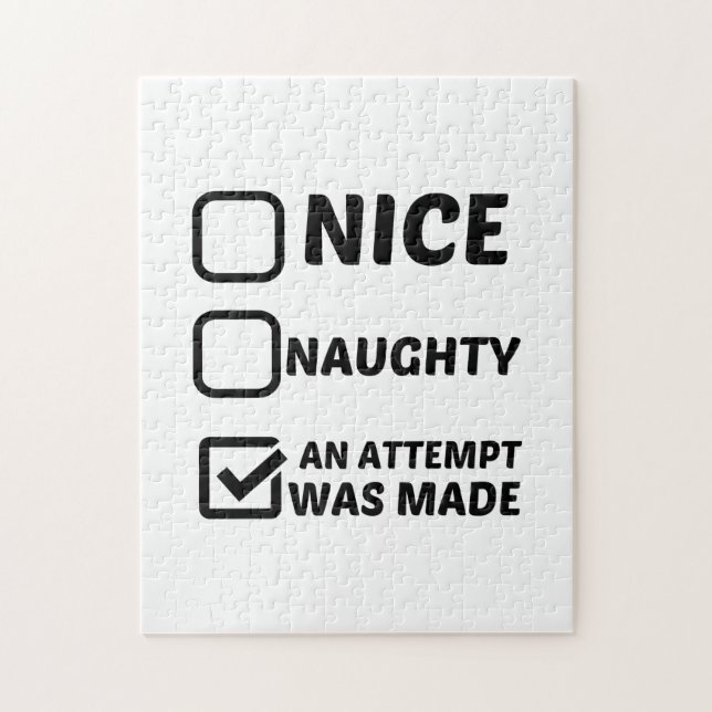 NICE NAUGHTY AN ATTEMPT WAS MADE JIGSAW PUZZLE (Vertical)