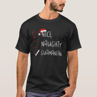 Nice Naughty Guamanian Christmas Guam Heritage Roo T-Shirt