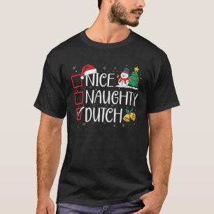 Nice Naughty Guamanian Christmas Netherlands Herit T-Shirt