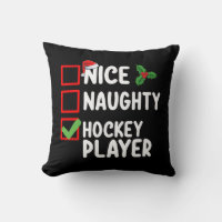 Nice Naughty Hockey Player Christmas List Santa