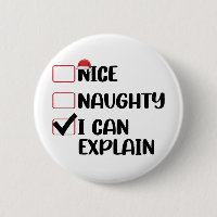 Nice Naughty I Can Explain Christmas List Santa 