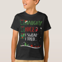 Nice Naughty I SWEAR I TRIED... Christmas Matching