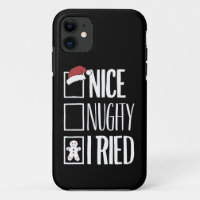 Nice Naughty I Tried Santa's Naughty List Xmas