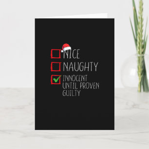 Nice Naughty Innocent Until Proven Card