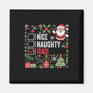 Nice Naughty Iraqi Christmas Santa Claus Iraq Magnet