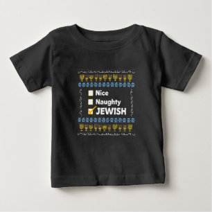 Nice Naughty Jewish Hanukkah Ugly Sweater
