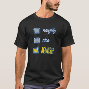 Nice Naughty Jewish Ugly Hanukkah Sweater Chanukah