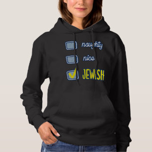 Nice Naughty Jewish Ugly Hanukkah Sweater Chanukah