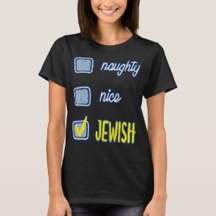 Nice Naughty Jewish Ugly Hanukkah Sweater Chanukah
