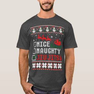 Nice Naughty Jiu Jitsu Ugly Christmas Sweater