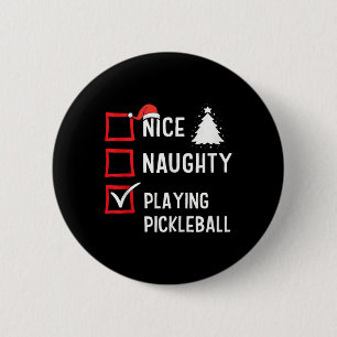 Nice Naughty List Christmas Hob1 6 Cm Round Badge