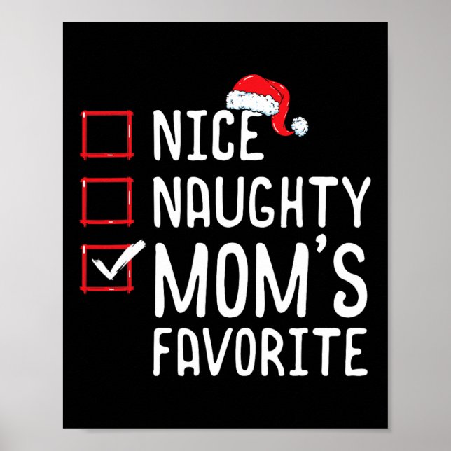Nice Naughty Mum's Favourite Christmas List  Poster (Front)