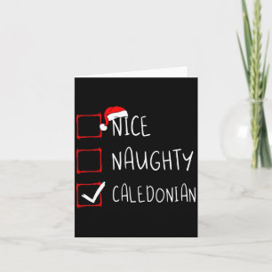 Nice Naughty New Caledonian Christmas Or New Caled Card