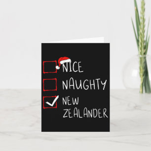 Nice Naughty New Zealander Christmas New Zealand H Card