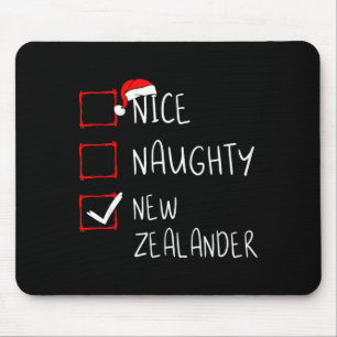 Nice Naughty New Zealander Christmas New Zealand H Mouse Pad
