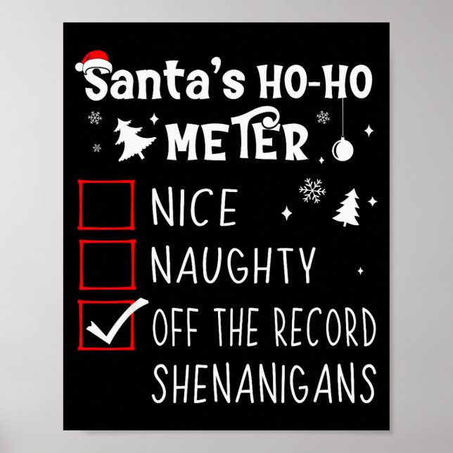 Nice Naughty Off The Record Shenanigans Christmas  Poster (Front)