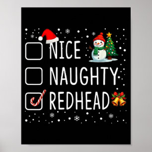 Nice Naughty Redhead  Poster