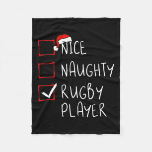 Nice Naughty Rug1  Fleece Blanket