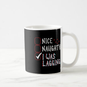 Nice Naughty Videos Games Gamer Fun Lag Christmas Coffee Mug