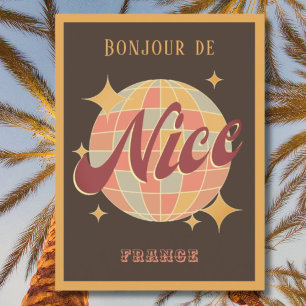 Nice Nizza City France Retro Vintage Postcard