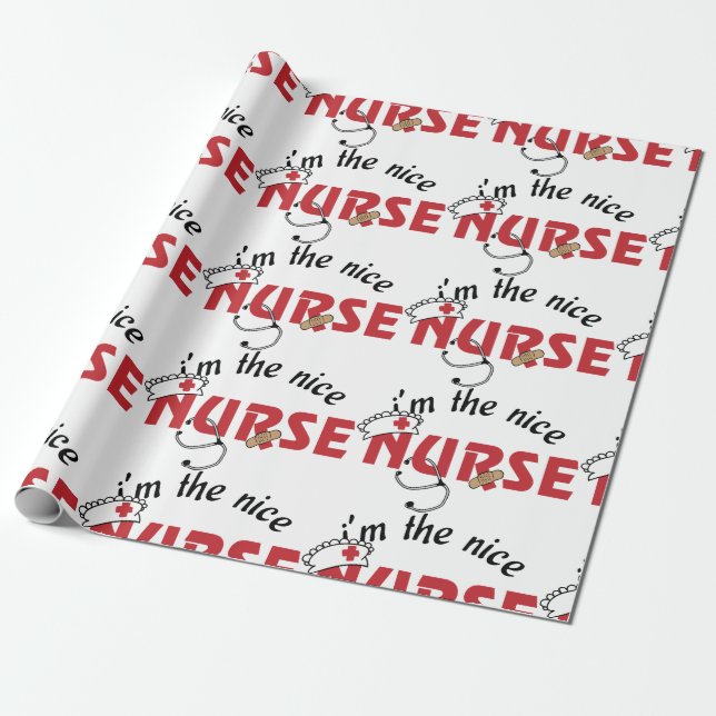 Nice Nurse Wrapping Paper (Unrolled)