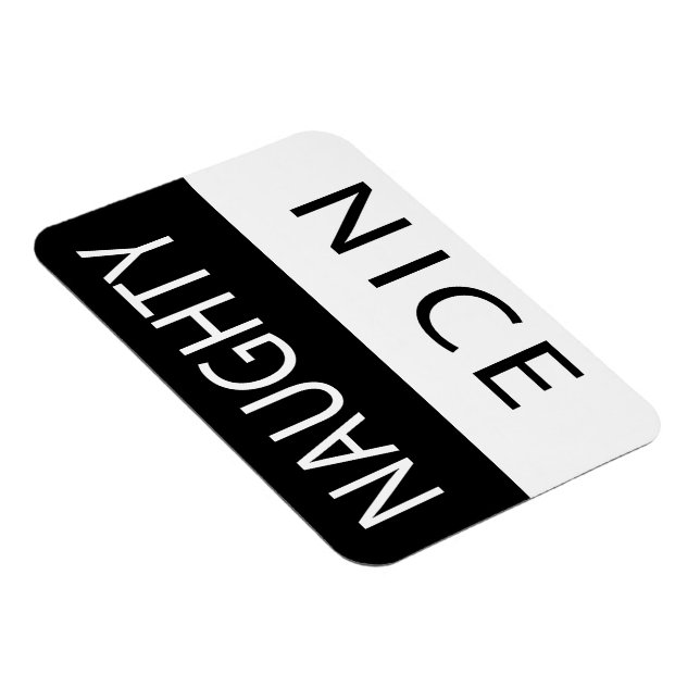 Nice or Naughty Funny Flipable Magnet (Right Side)