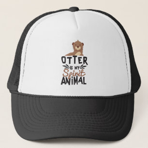 Nice Otter Is My Spirit Animal Print Trucker Hat