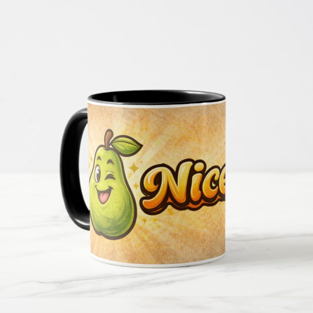 Nice Pear - Feelin Fruity - Foodie Fiends Mug (Front Left)