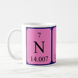 Nice periodic table name mug