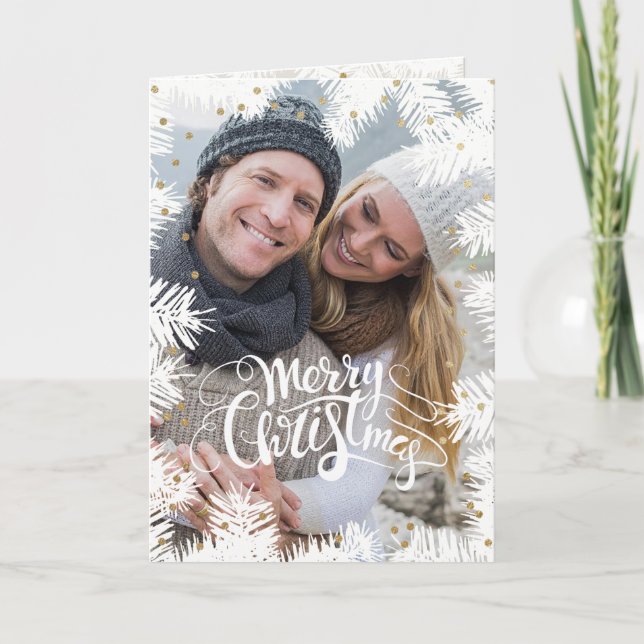 Nice Photo Christmas Card Silhouette (Front)