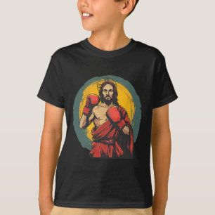 Nice Punching Jesus Costume For Boxer And Boxing R T-Shirt