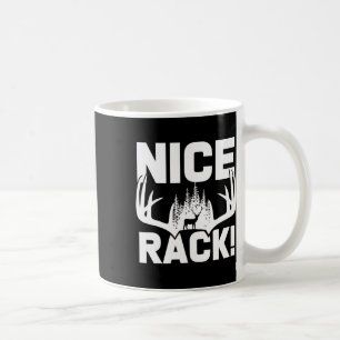 Nice Rack Antlers Deer Funny Hunting Hunter Humour Coffee Mug