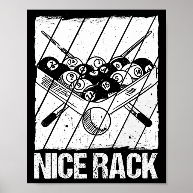 Nice Rack Billiards1  Poster (Front)