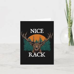 Nice Rack Deer Hunting Elk Hunter Animal Stalking Card
