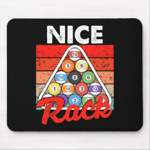Nice Rack Funny Billiards Player Pool Billiard Vin Mouse Pad