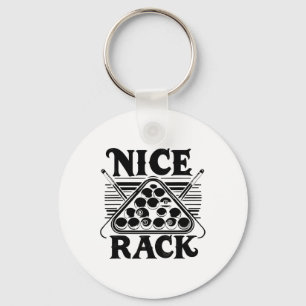 Nice Rack Pool Billiard Player Billiards Cue Sport Key Ring
