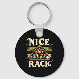 Nice Rack Pool Billiard Player Billiards Cue Sport Key Ring