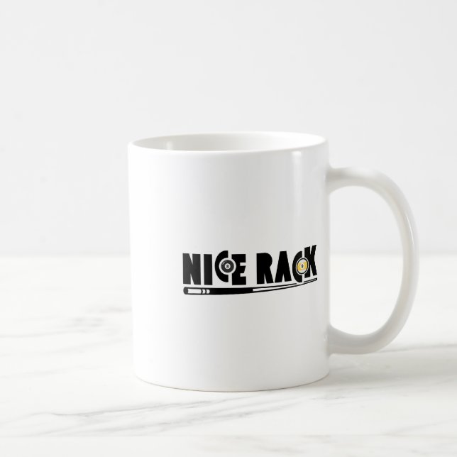 Nice Rack Pool Billiards Player Funny 1  Coffee Mug (Right)
