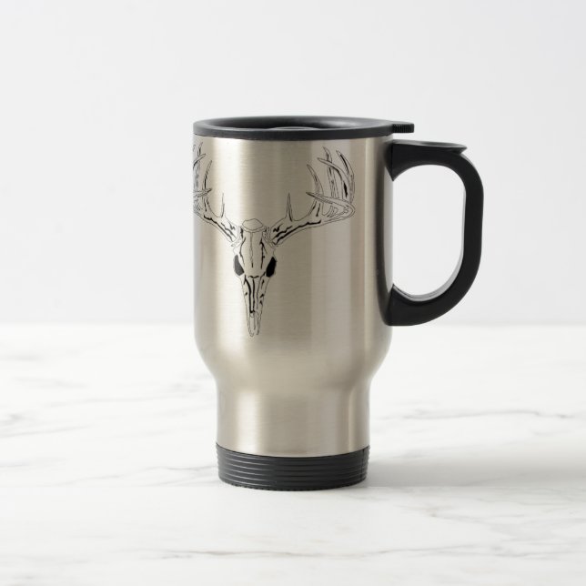 Nice Rack-Trophy Buck-Deer Rack Travel Mug (Right)