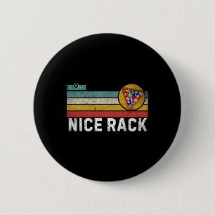 Nice Rack Vintage Pool Player Snooker Funny Billia 6 Cm Round Badge