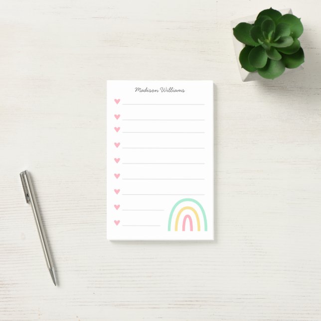 nice rainbow post-it notes (Office)