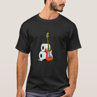 Nice Red Rock Guitar with Toilet Paper T-Shirt
