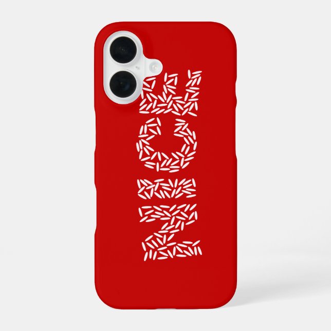 Nice Rice iPhone 16 Case (Back)