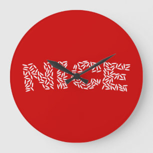 Nice Rice Large Clock