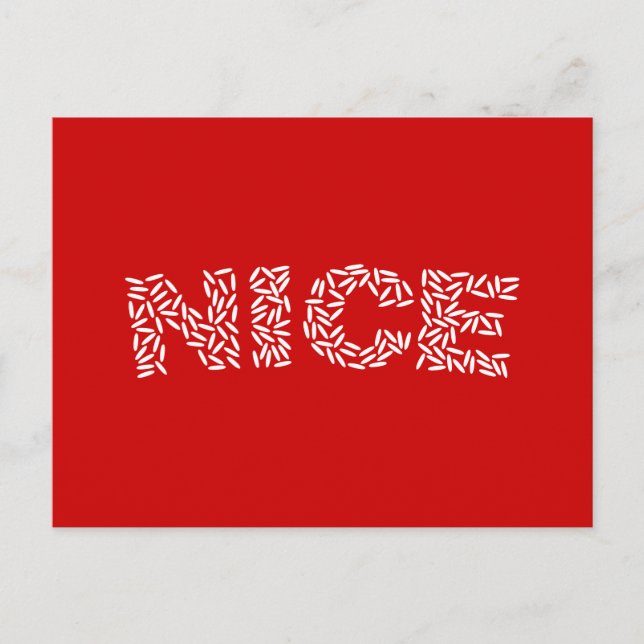 Nice Rice Postcard (Front)