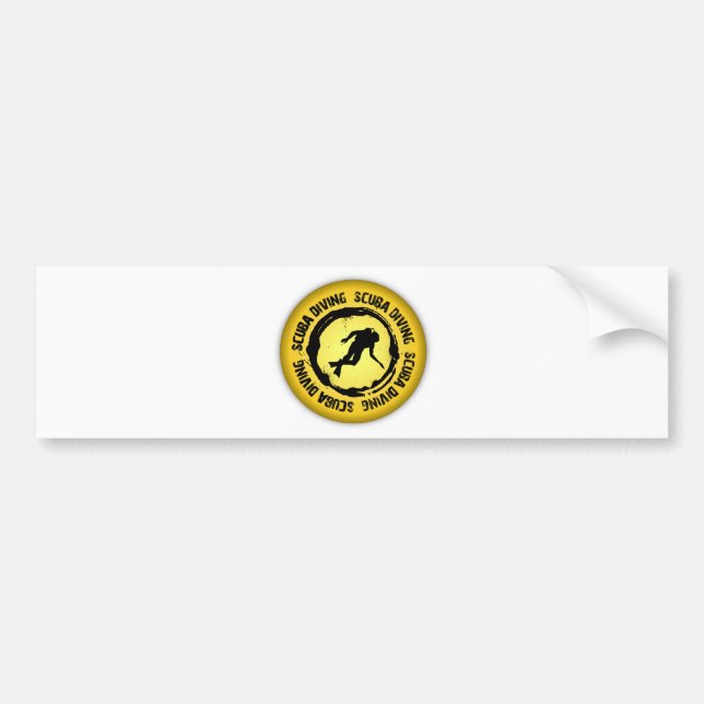 Nice Scuba Diving Seal Bumper Sticker (Front)