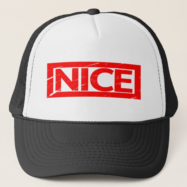 Nice Stamp Trucker Hat (Front)
